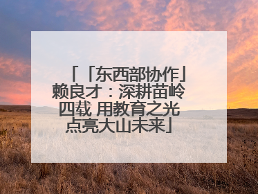 「东西部协作」赖良才：深耕苗岭四载 用教育之光点亮大山未来