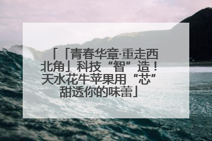 「青春华章·重走西北角」科技“智”造！天水花牛苹果用“芯”甜透你的味蕾