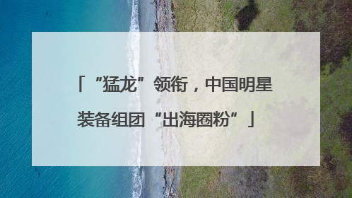 “猛龙”领衔，中国明星装备组团“出海圈粉”