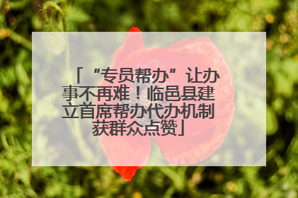 “专员帮办”让办事不再难！临邑县建立首席帮办代办机制获群众点赞