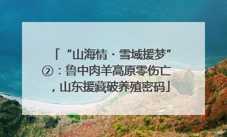 “山海情・雪域援梦”②：鲁中肉羊高原零伤亡，山东援藏破养殖密码