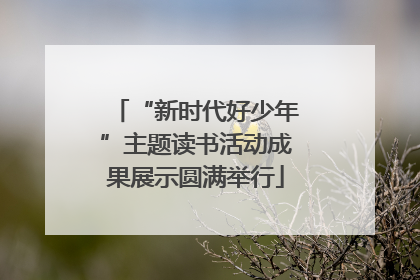 “新时代好少年”主题读书活动成果展示圆满举行