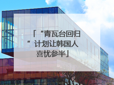 “青瓦台回归”计划让韩国人喜忧参半