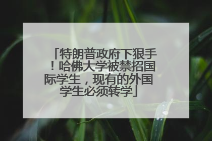 特朗普政府下狠手！哈佛大学被禁招国际学生，现有的外国学生必须转学