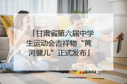 甘肃省第六届中学生运动会吉祥物“黄河健儿”正式发布