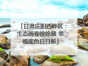 甘肃庆阳西峰区：生态画卷徐徐展 幸福底色日日新