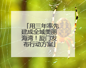 用三年率先建成全域美丽海湾！厦门发布行动方案