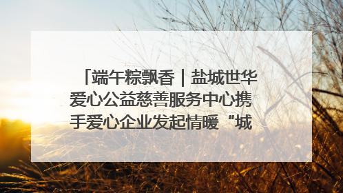 端午粽飘香｜盐城世华爱心公益慈善服务中心携手爱心企业发起情暖“城市守护者”慰问活动