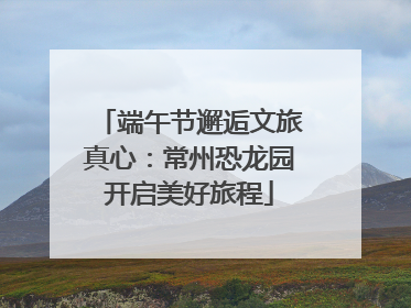 端午节邂逅文旅真心：常州恐龙园开启美好旅程