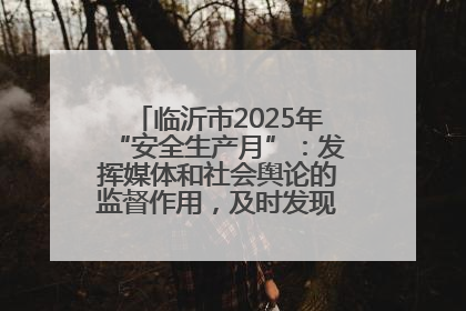 临沂市2025年“安全生产月”：发挥媒体和社会舆论的监督作用，及时发现并消除安全隐患