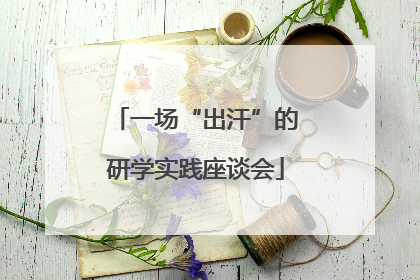 一场“出汗”的研学实践座谈会