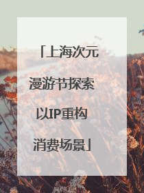 上海次元漫游节探索以IP重构消费场景