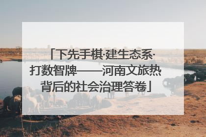 下先手棋·建生态系·打数智牌——河南文旅热背后的社会治理答卷