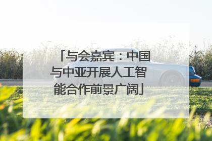 与会嘉宾：中国与中亚开展人工智能合作前景广阔