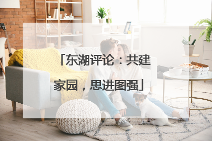东湖评论：共建家园，思进图强