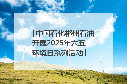 中国石化郴州石油开展2025年六五环境日系列活动