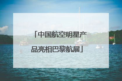 中国航空明星产品亮相巴黎航展