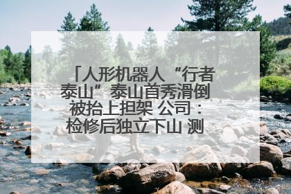 人形机器人“行者泰山”泰山首秀滑倒被抬上担架 公司：检修后独立下山 测试就是为暴露问题