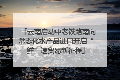 云南启动中老铁路南向常态化水产品进口开启“鲜”速贸易新征程