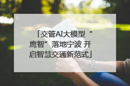 交管AI大模型“鹰智”落地宁波 开启智慧交通新范式