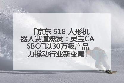 京东 618 人形机器人赛道爆发：灵宝CASBOT以30万级产品力搅动行业新变局