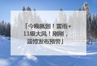 今晚就到！雷雨+11级大风！刚刚，淄博发布预警