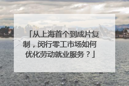 从上海首个到成片复制，闵行零工市场如何优化劳动就业服务？
