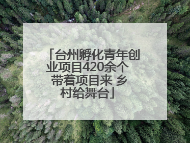 台州孵化青年创业项目420余个 带着项目来 乡村给舞台