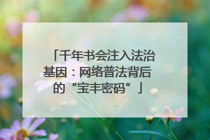 千年书会注入法治基因：网络普法背后的“宝丰密码”