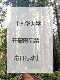 南华大学开展国际禁毒日行动