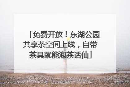 免费开放！东湖公园共享茶空间上线，自带茶具就能泡茶话仙
