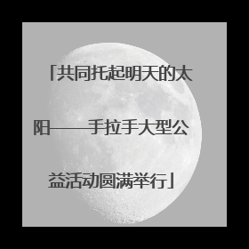 共同托起明天的太阳——手拉手大型公益活动圆满举行