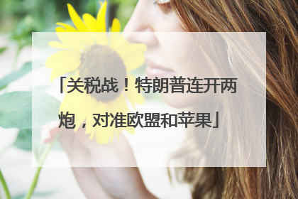 关税战！特朗普连开两炮，对准欧盟和苹果