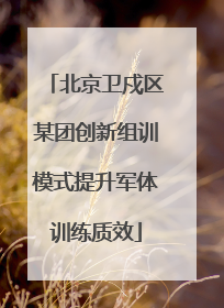 北京卫戍区某团创新组训模式提升军体训练质效