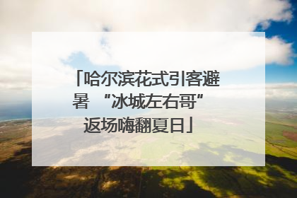 哈尔滨花式引客避暑 “冰城左右哥”返场嗨翻夏日