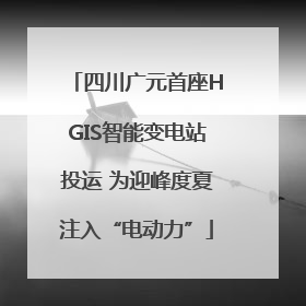 四川广元首座HGIS智能变电站投运 为迎峰度夏注入“电动力”