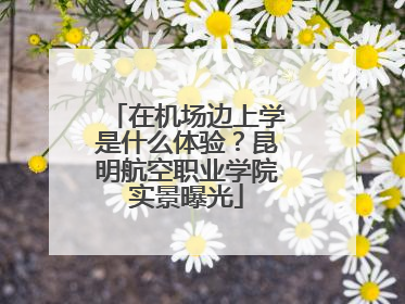 在机场边上学是什么体验？昆明航空职业学院实景曝光