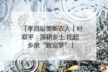 孝昌最美新农人丨叶双平：深耕乡土 托起乡亲“致富梦”