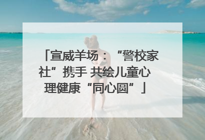 宣威羊场：“警校家社”携手 共绘儿童心理健康“同心圆”