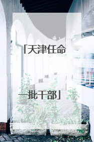 天津任命一批干部