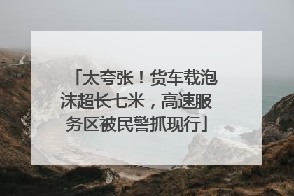 太夸张！货车载泡沫超长七米，高速服务区被民警抓现行