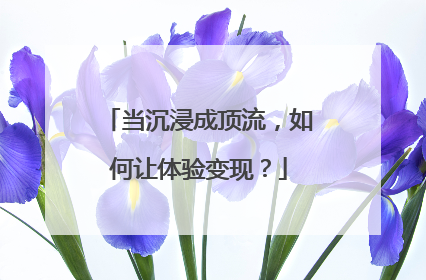 当沉浸成顶流，如何让体验变现？