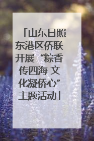 山东日照东港区侨联开展“粽香传四海 文化凝侨心”主题活动