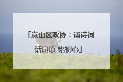 岚山区政协：诵诗词 话屈原 铭初心