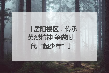 岳阳楼区：传承英烈精神 争做时代“超少年”