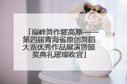 巅峰舞作耀高原——第四届青海省原创舞蹈大赛优秀作品展演暨颁奖典礼璀璨收官