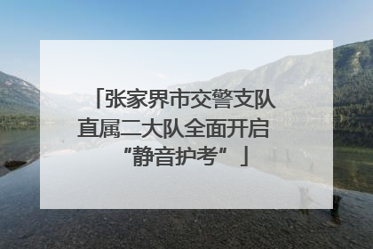 张家界市交警支队直属二大队全面开启“静音护考”
