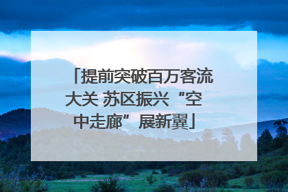 提前突破百万客流大关 苏区振兴“空中走廊”展新翼