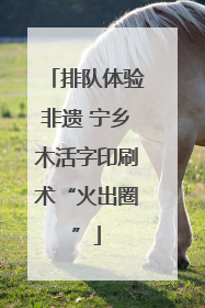 排队体验非遗 宁乡木活字印刷术“火出圈”