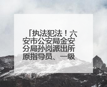 执法犯法！六安市公安局金安分局孙岗派出所原指导员、一级警长刘军被“双开”